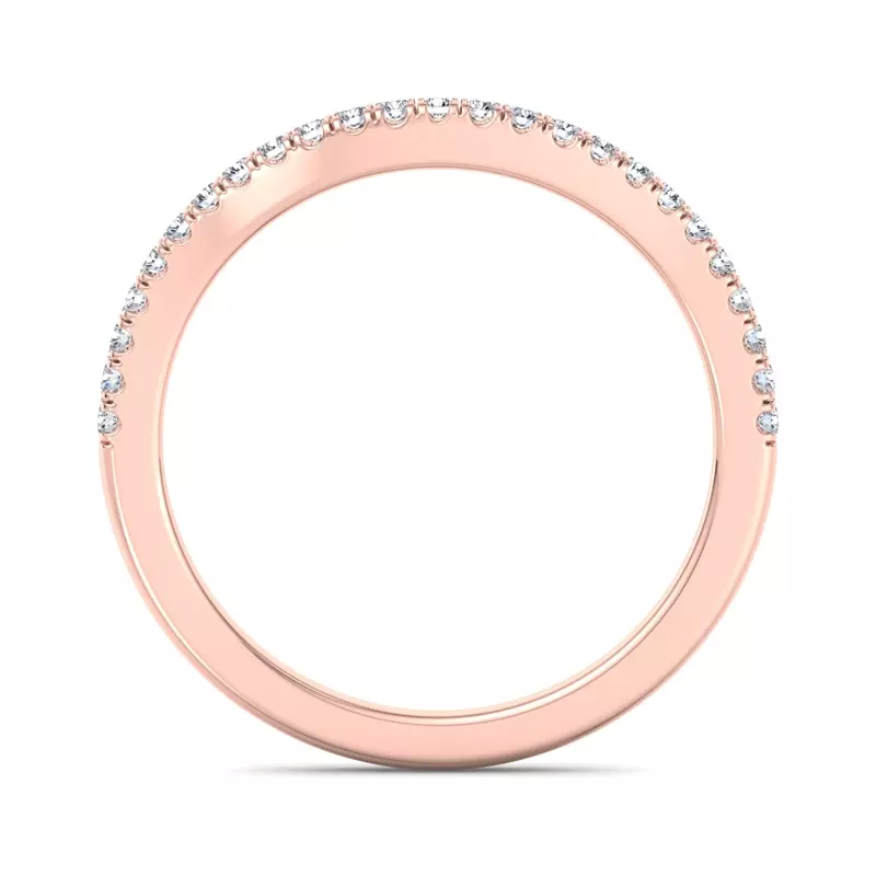 14K Rose Gold Irha Pave Band