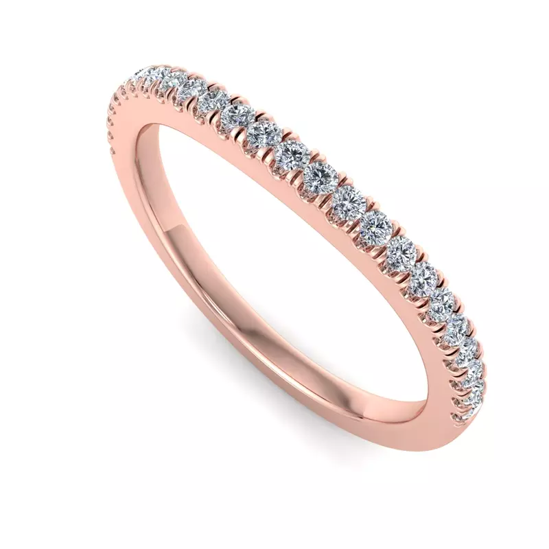 14K Rose Gold Irha Pave Band