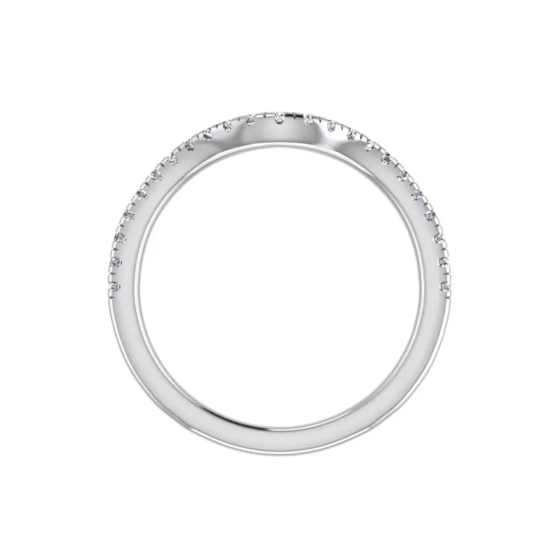 18K White Gold Hannah Pave Band