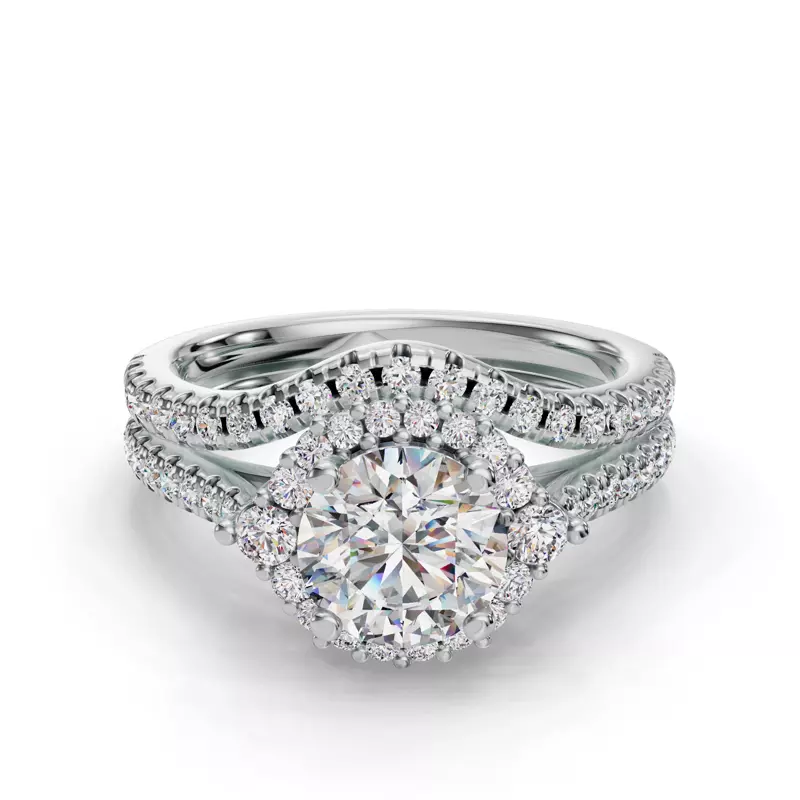 18K White Gold Hannah Pave Band