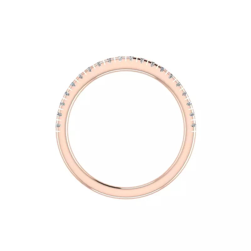 14K Rose Gold Eva Pave Band