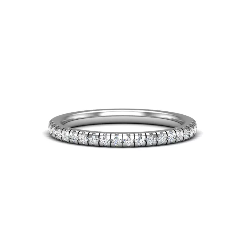 18K White Gold Eva Pave Band