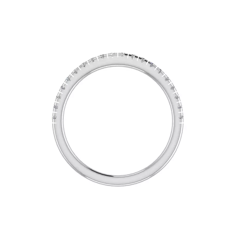 18K White Gold Eva Pave Band