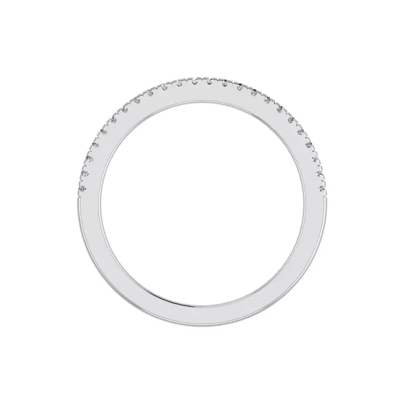 18K White Gold Piper Pave Band