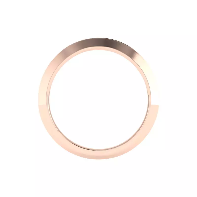 14K Rose Gold Alia Knife Edge Band