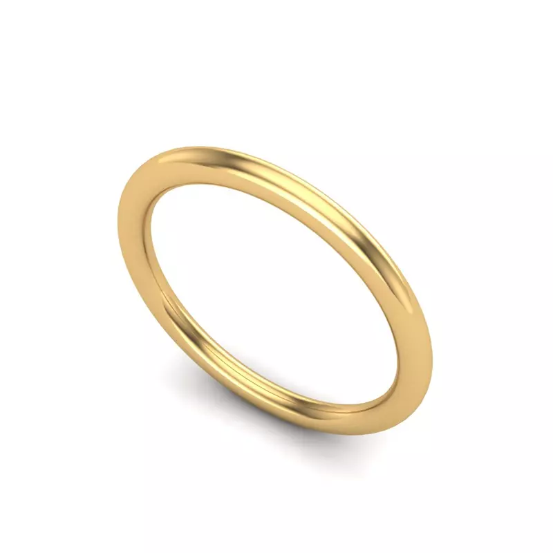 14K Yellow Gold Emery Band
