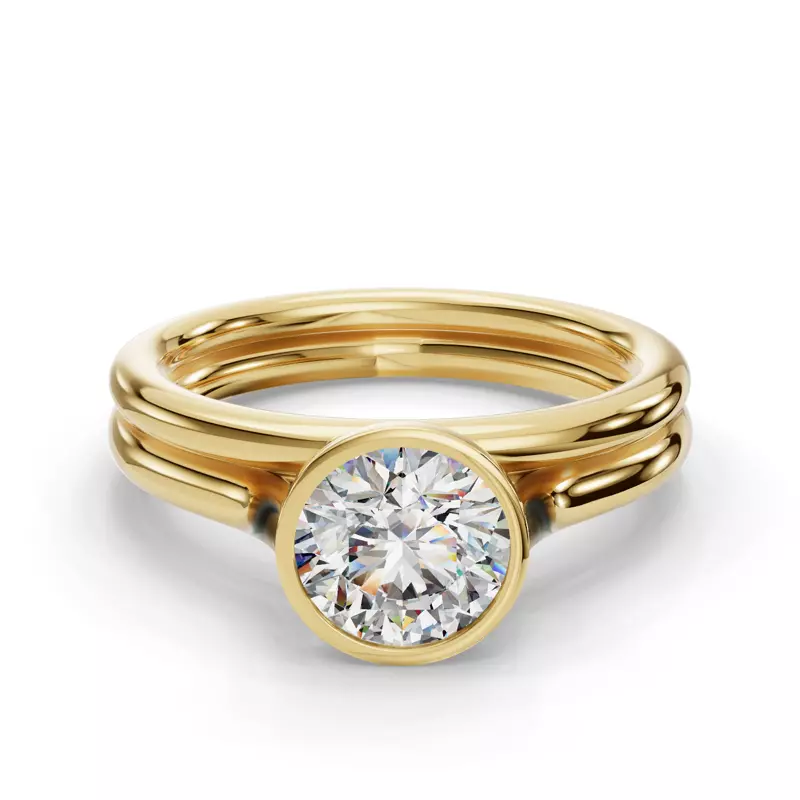 14K Yellow Gold Emery Band
