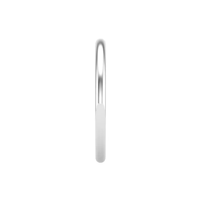 18K White Gold Emery Band