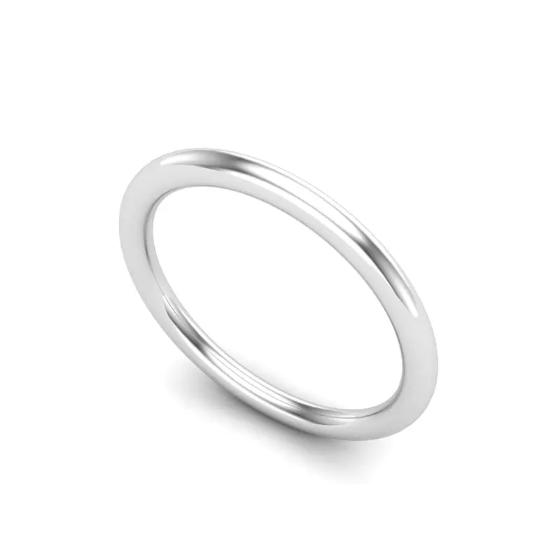 18K White Gold Emery Band