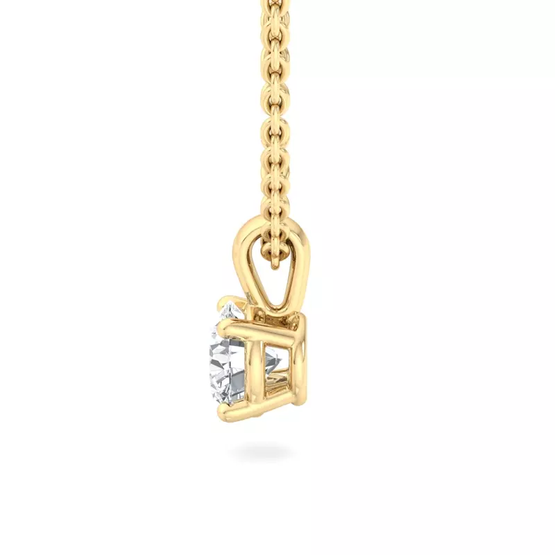 14K Yellow Gold Alexandra Solitaire Pendant