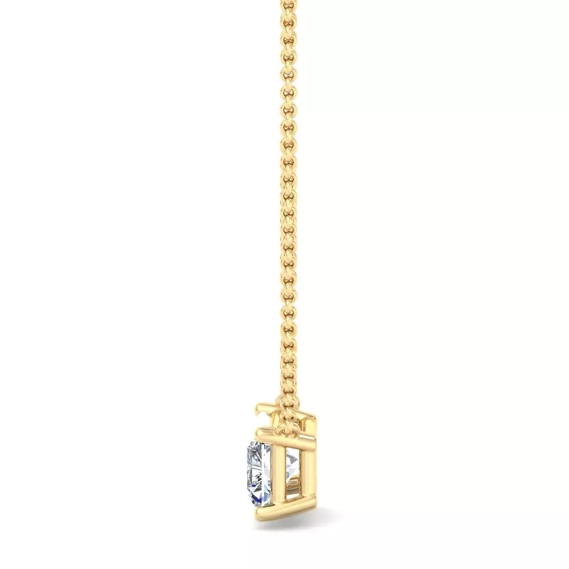 14K Yellow Gold Zariah Solitaire Pendant