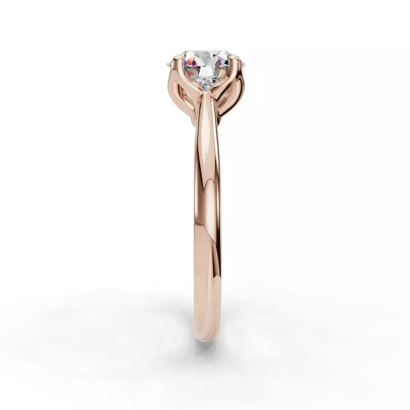 14K Rose Gold Vivian Solitaire Engagement Ring