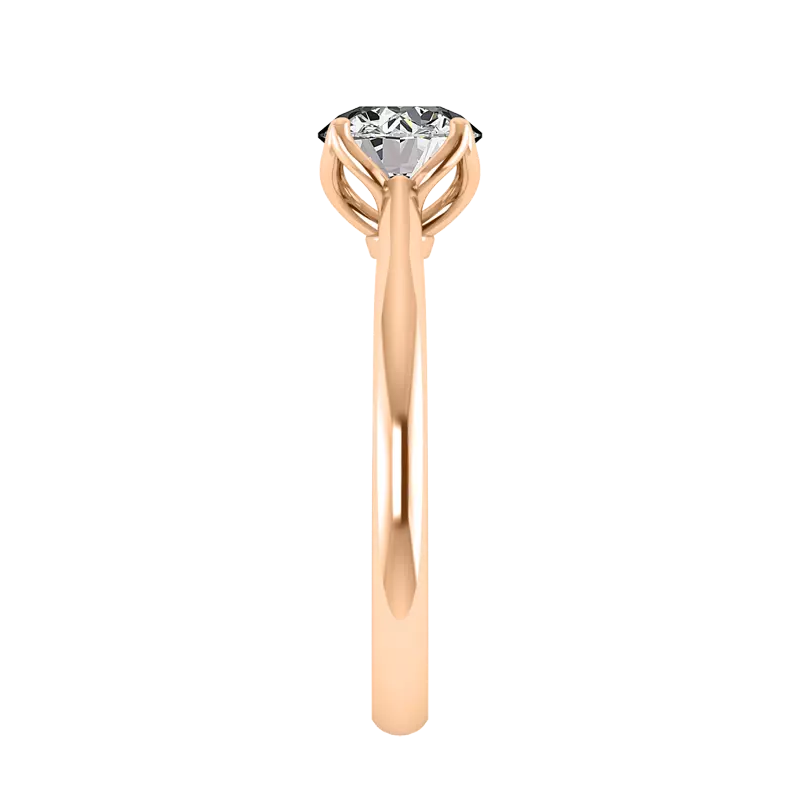 14K Rose Gold Vivian Solitaire Engagement Ring