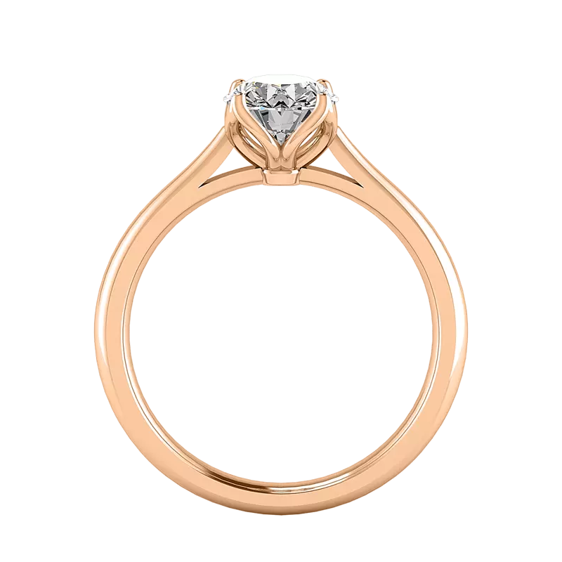 14K Rose Gold Vivian Solitaire Engagement Ring