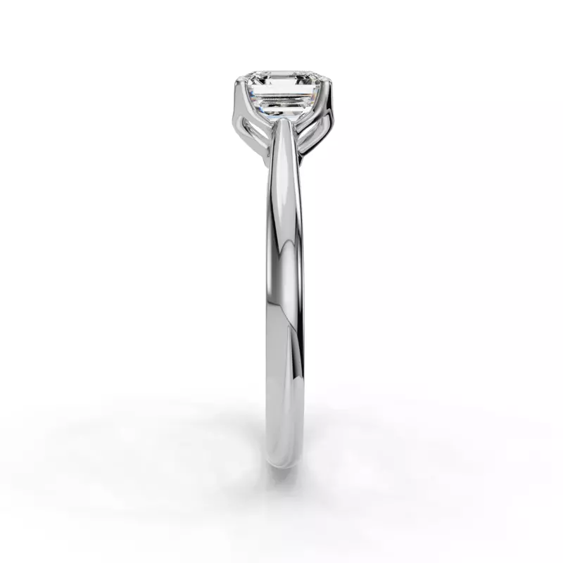 14K White Gold Vivian Solitaire Engagement Ring