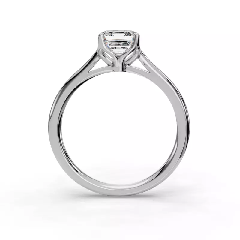 14K White Gold Vivian Solitaire Engagement Ring