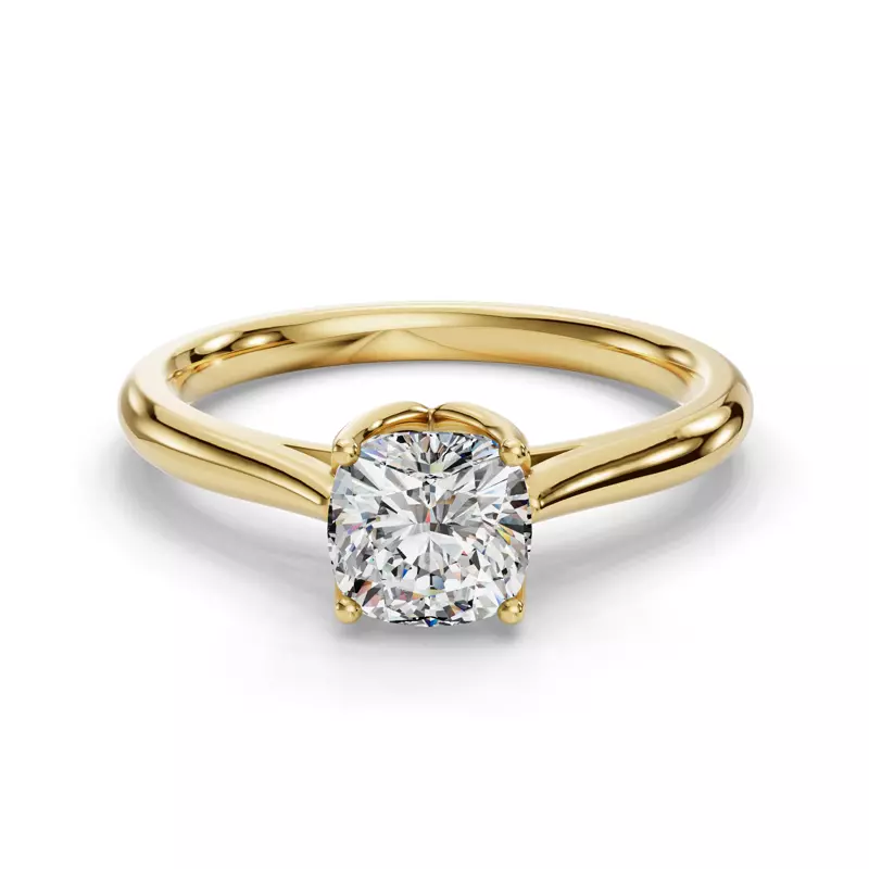 14K Yellow Gold Vivian Solitaire Engagement Ring
