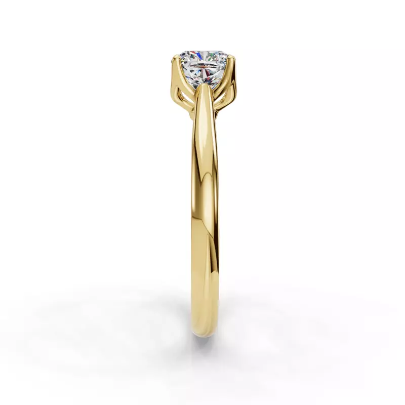 14K Yellow Gold Vivian Solitaire Engagement Ring