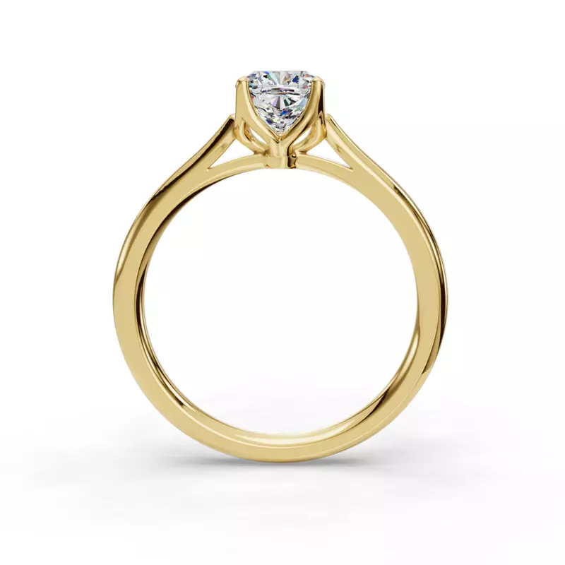14K Yellow Gold Vivian Solitaire Engagement Ring