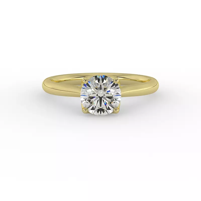 14K Yellow Gold Vivian Solitaire Engagement Ring