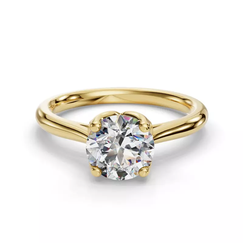 14K Yellow Gold Vivian Solitaire Engagement Ring