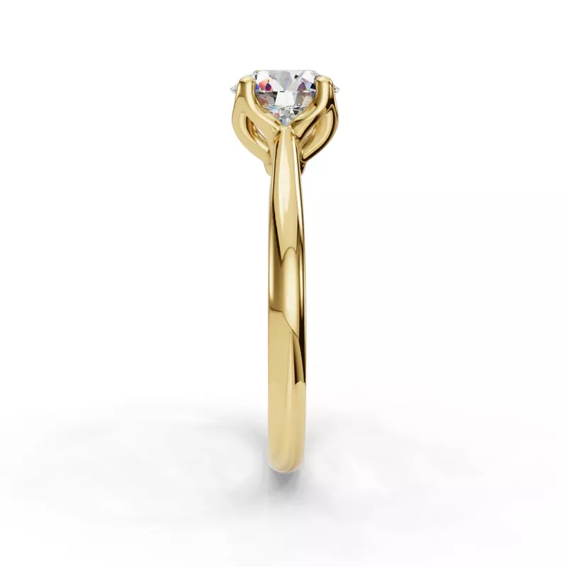 14K Yellow Gold Vivian Solitaire Engagement Ring