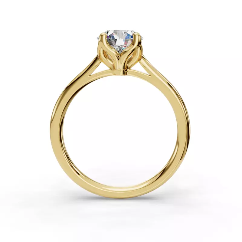 14K Yellow Gold Vivian Solitaire Engagement Ring