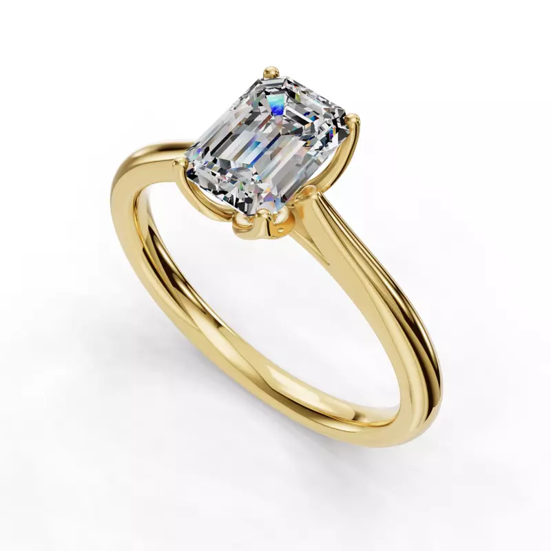 14K Yellow Gold Vivian Solitaire Engagement Ring