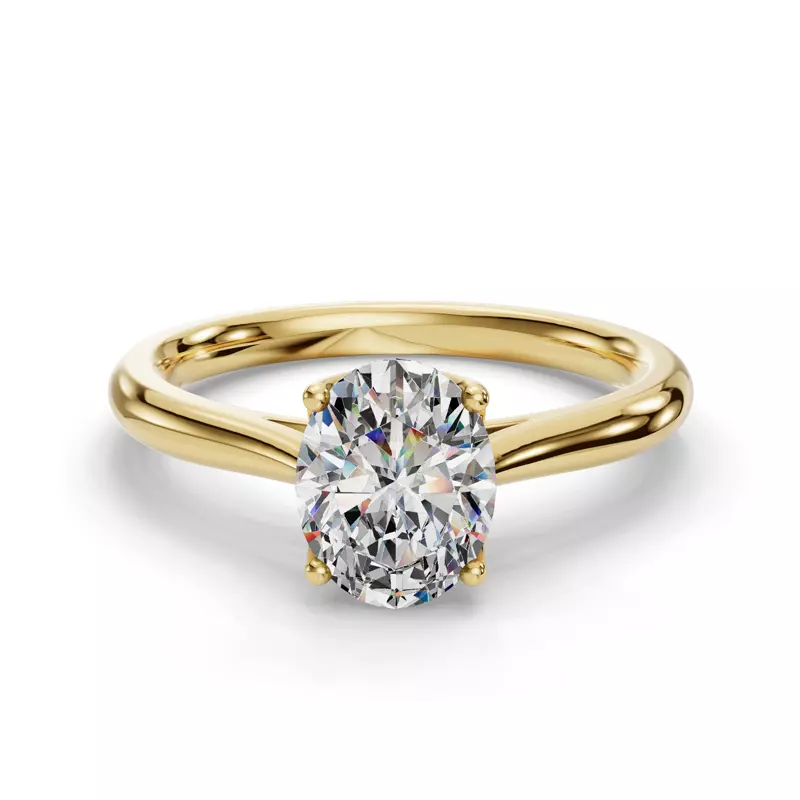 14K Yellow Gold Vivian Solitaire Engagement Ring