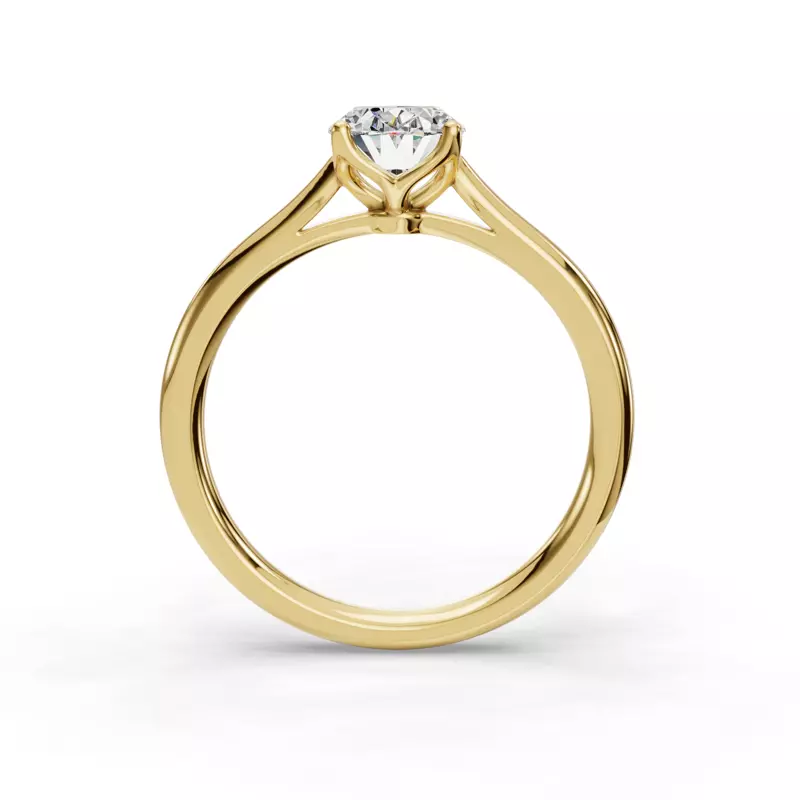 14K Yellow Gold Vivian Solitaire Engagement Ring