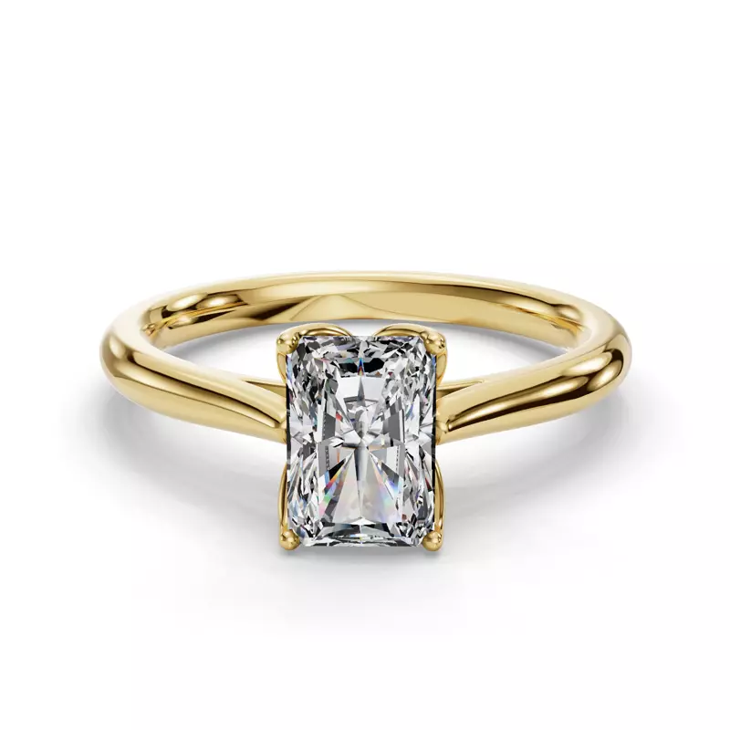 14K Yellow Gold Vivian Solitaire Engagement Ring