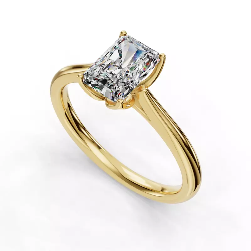 14K Yellow Gold Vivian Solitaire Engagement Ring