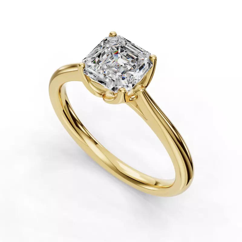 14K Yellow Gold Vivian Solitaire Engagement Ring