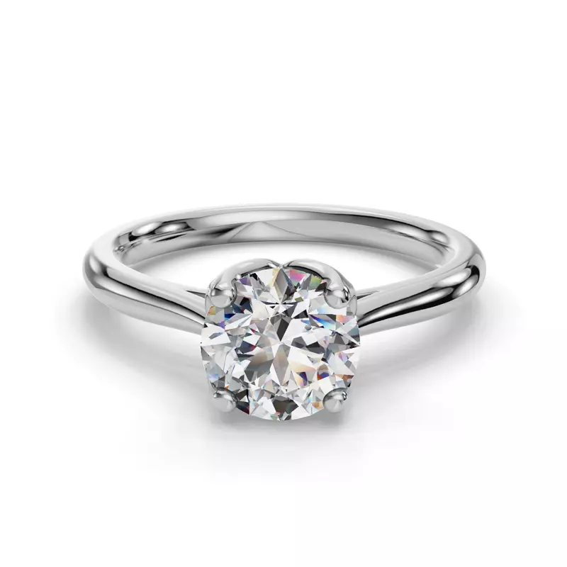 Platinum Vivian Solitaire Engagement Ring