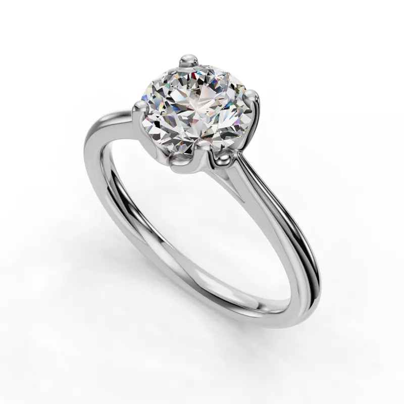 Platinum Vivian Solitaire Engagement Ring