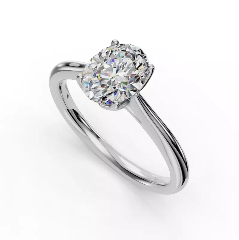 Platinum Vivian Solitaire Engagement Ring