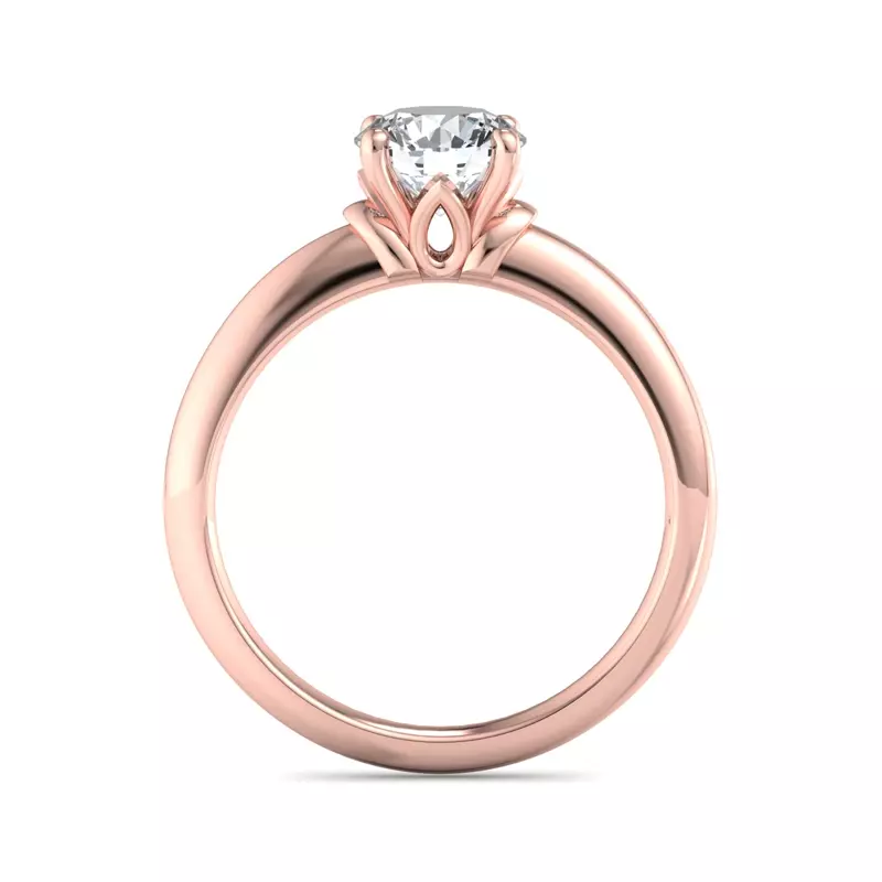 14K Rose Gold Julia Solitaire Engagement Ring