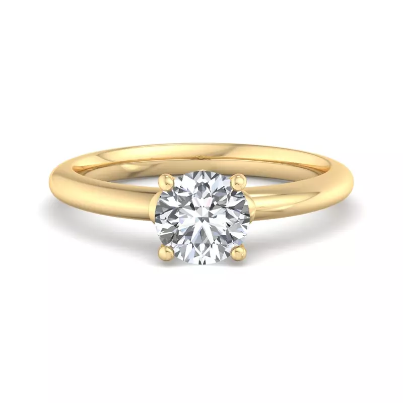 14K Yellow Gold Julia Solitaire Engagement Ring