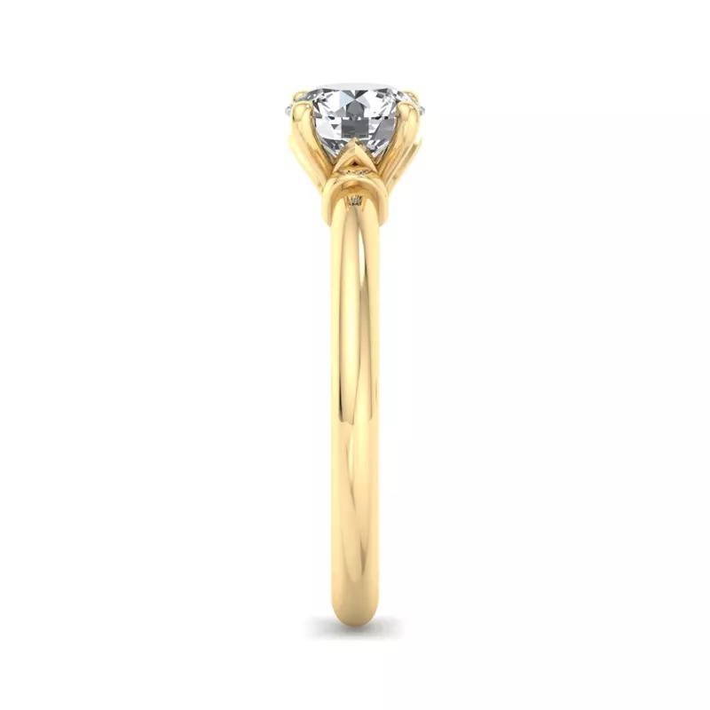 14K Yellow Gold Julia Solitaire Engagement Ring