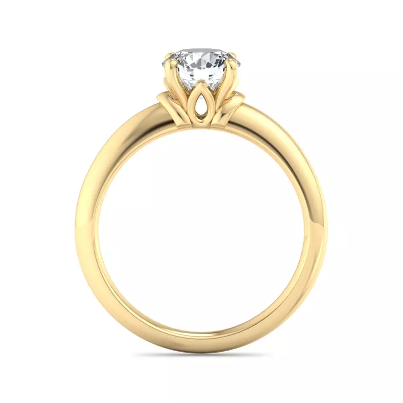 14K Yellow Gold Julia Solitaire Engagement Ring