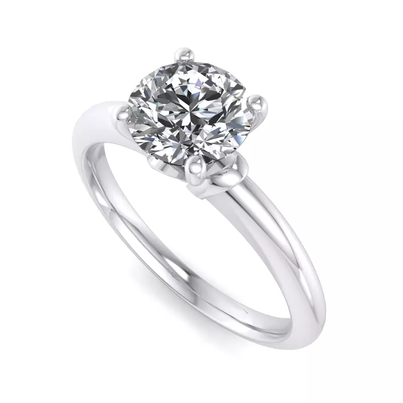 Platinum Julia Solitaire Engagement Ring