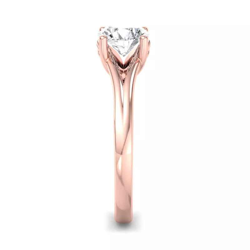 14K Rose Gold Athena Solitaire Engagement Ring