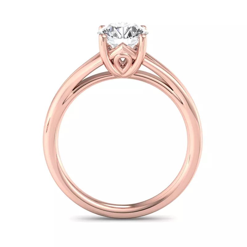 14K Rose Gold Athena Solitaire Engagement Ring