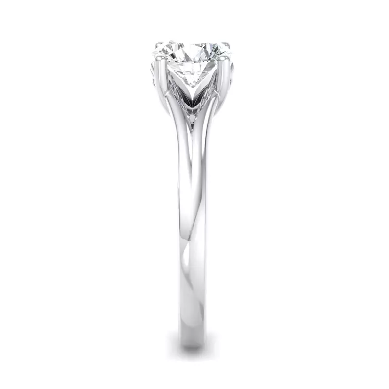 14K White Gold Athena Solitaire Engagement Ring
