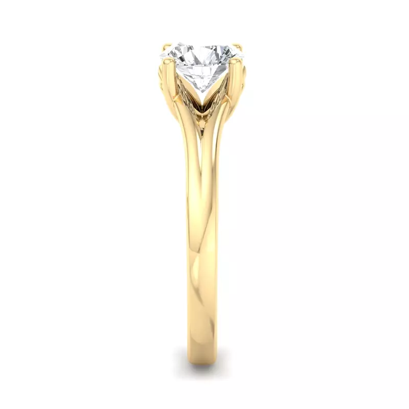 14K Yellow Gold Athena Solitaire Engagement Ring