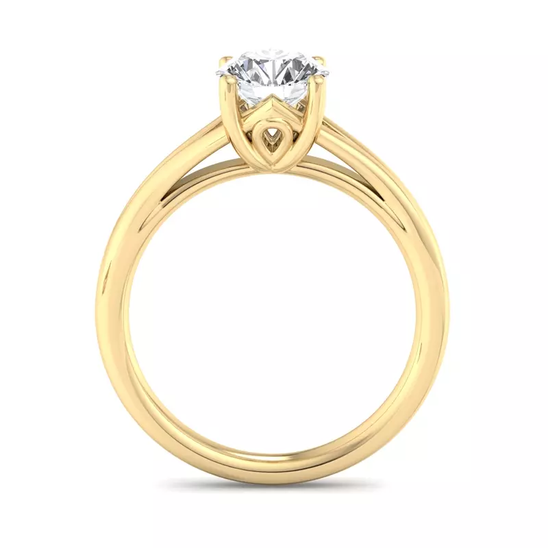 14K Yellow Gold Athena Solitaire Engagement Ring