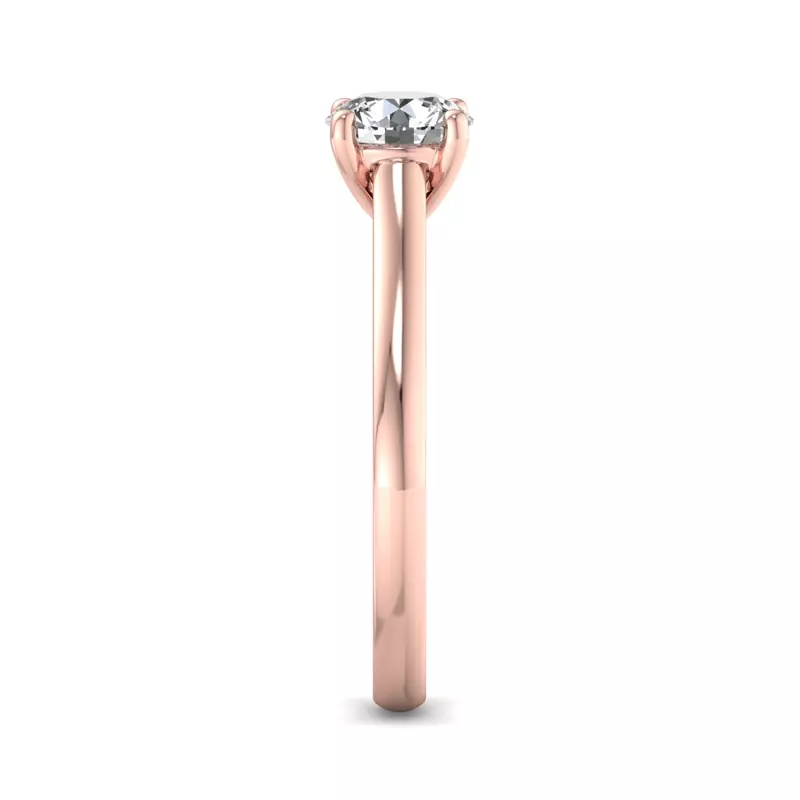 14K Rose Gold Hadley Filigree Solitaire Engagement Ring