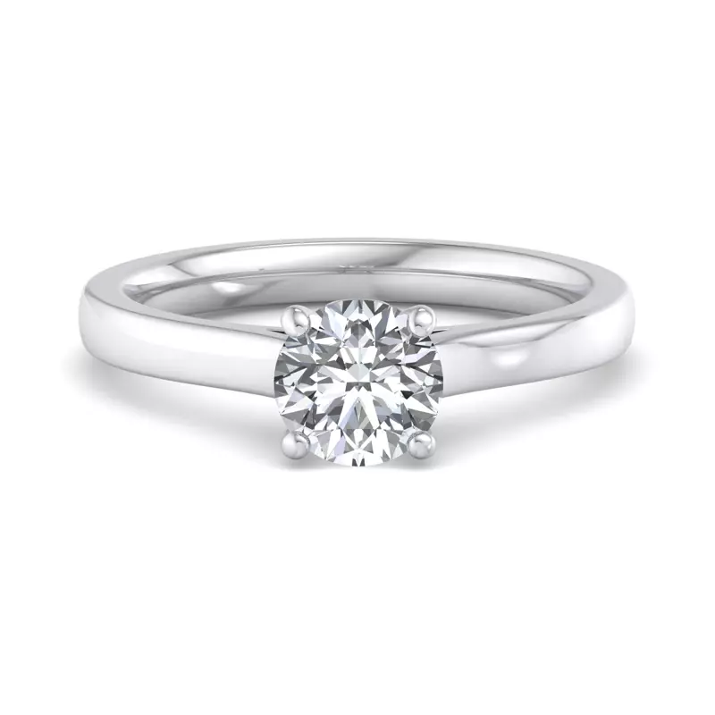 Rose Solitaire Engagement Ring