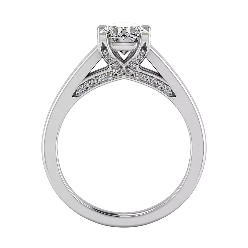 14K White Gold Eliza Solitaire Engagement Ring
