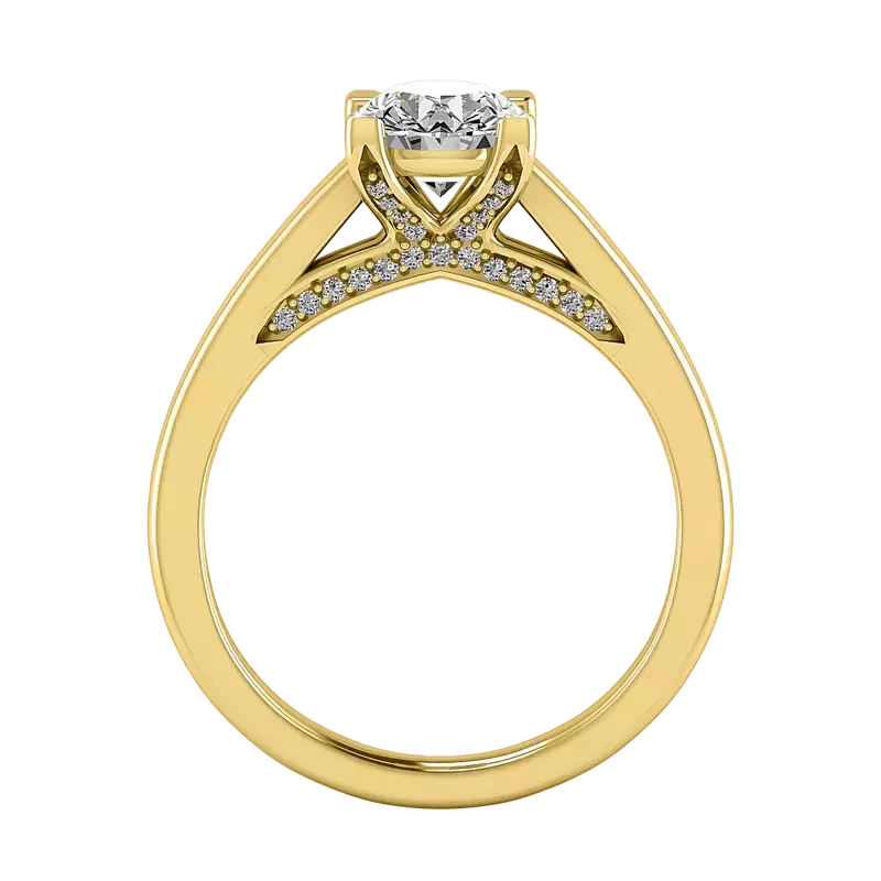 14K Yellow Gold Eliza Solitaire Engagement Ring